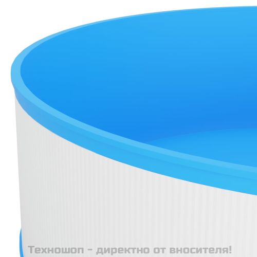 Басейн с линер, 350x90 см, бял