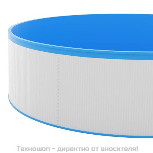 Басейн с линер, 350x90 см, бял