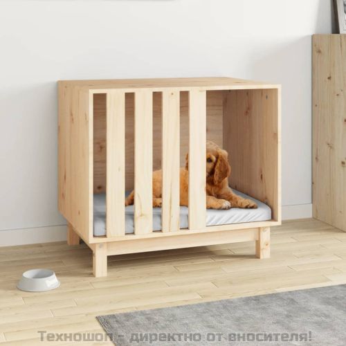 Кучешка колиба, 70x50x62 см, бор масив