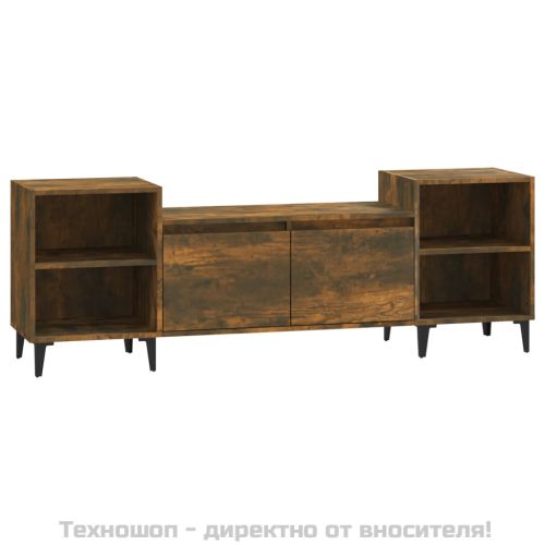 ТB шкаф, опушен дъб, 160x35x55 см, инженерно дърво