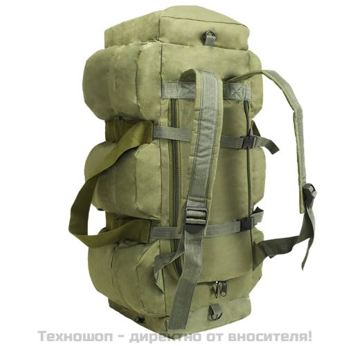 3-в-1 пътнически сак тип военен, 45 л, маслиненозелен