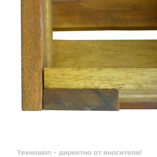 Комплект щайги за ябълки, 2 бр, масивно акациево дърво