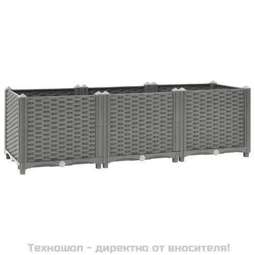 Повдигната леха, 120x40x38 см, полипропилен