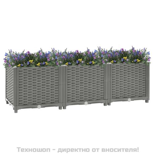 Повдигната леха, 120x40x38 см, полипропилен