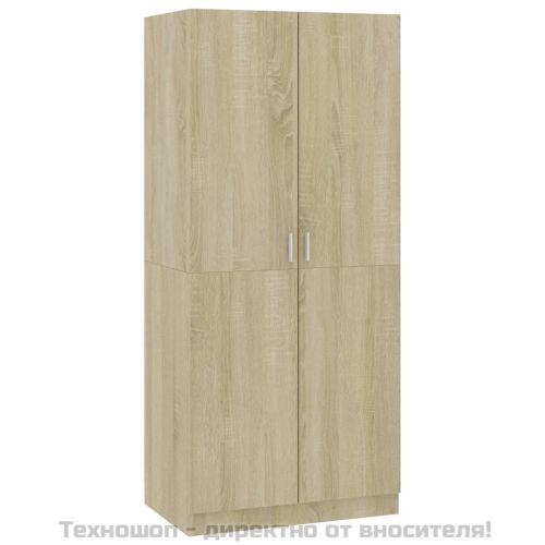 Гардероб, дъб сонома, 80x52x180 см, инженерно дърво