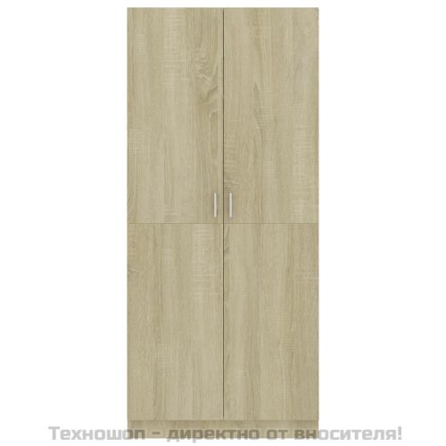 Гардероб, дъб сонома, 80x52x180 см, инженерно дърво