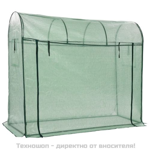 Оранжерия с врата с цип, 200x80x170 см