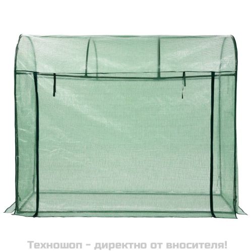 Оранжерия с врата с цип, 200x80x170 см