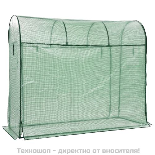 Оранжерия с врата с цип, 200x80x170 см