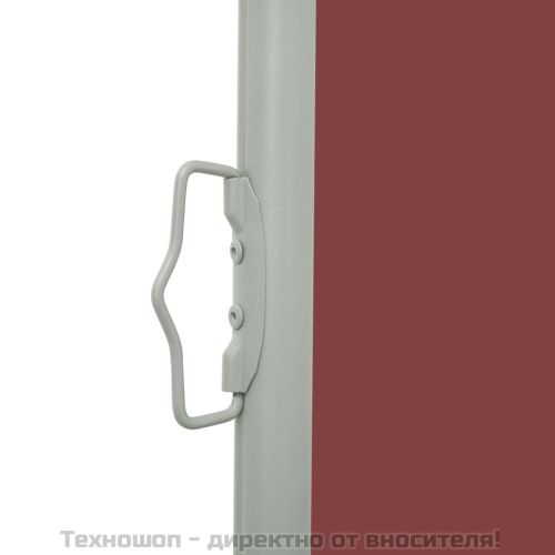 Прибираща се странична тента, 100x500 см, кафява