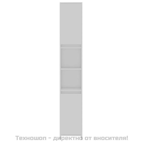 Шкаф за баня, бял, 30x30x183,5 см, ПДЧ