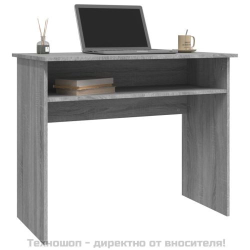 Бюро, сив сонома, 90x50x74 см, инженерно дърво