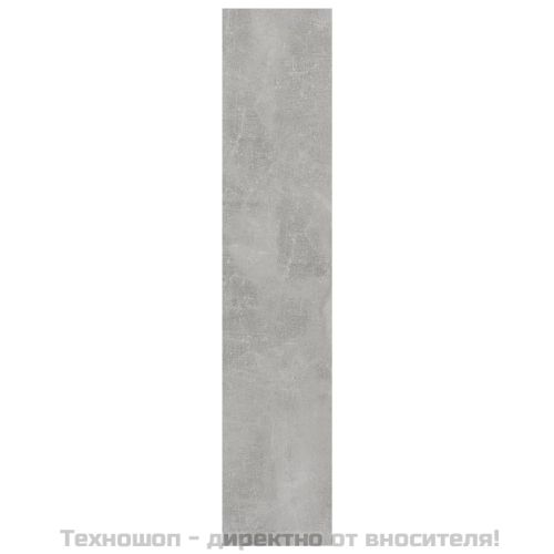 Стенен рафт, бетонно сив, 90x16x78 см, инженерно дърво