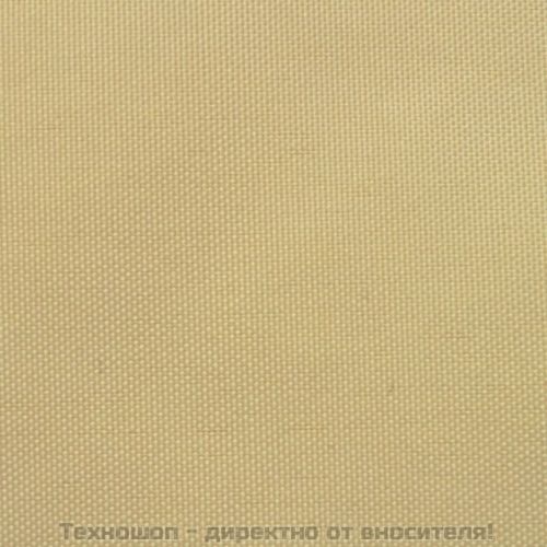 Балконски екран от оксфорд плат, 75x600 см, бежов