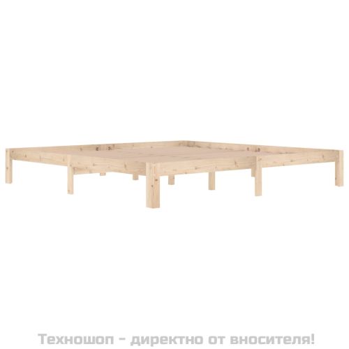 Рамка за легло, бор масив, 200x200 см