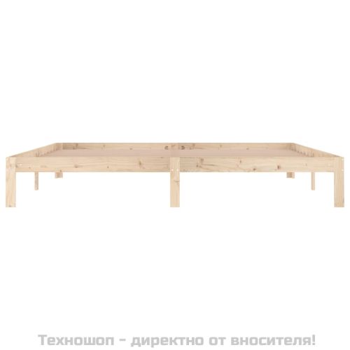 Рамка за легло, бор масив, 200x200 см