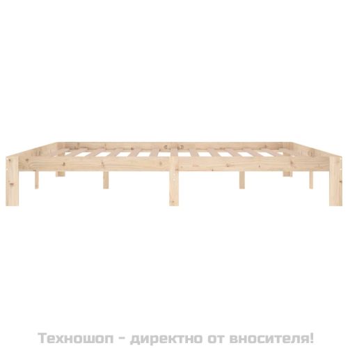 Рамка за легло, бор масив, 200x200 см