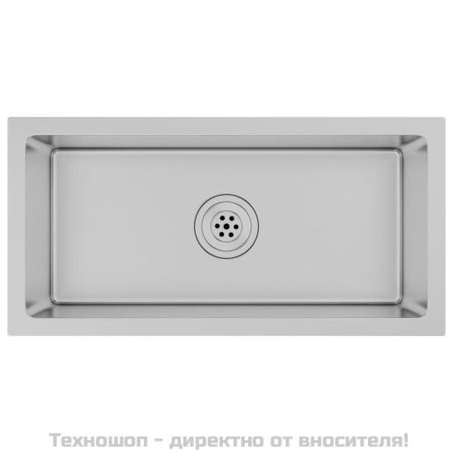 Ръчно изработена кухненска мивка, неръждаема стомана