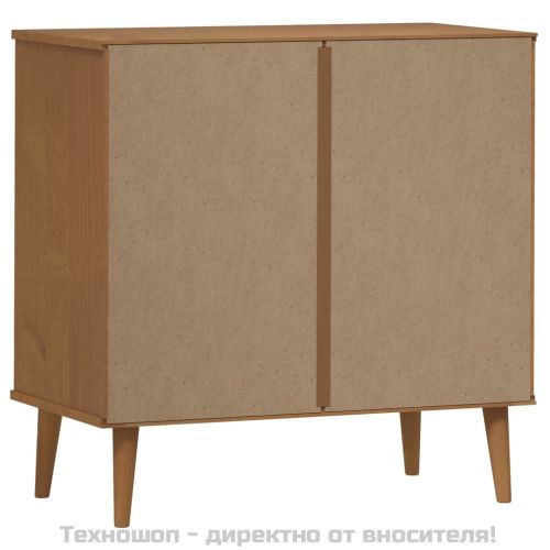 Шкаф с чекмеджета MOLDE, кафяв, 80x40x80 см, бор масив