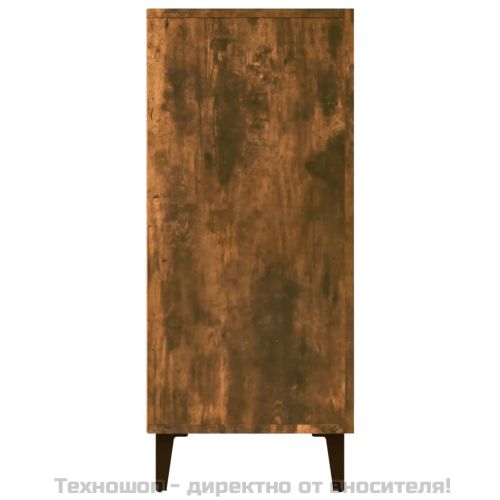 Сайдборд, опушен дъб, 90x34x80 см, инженерно дърво