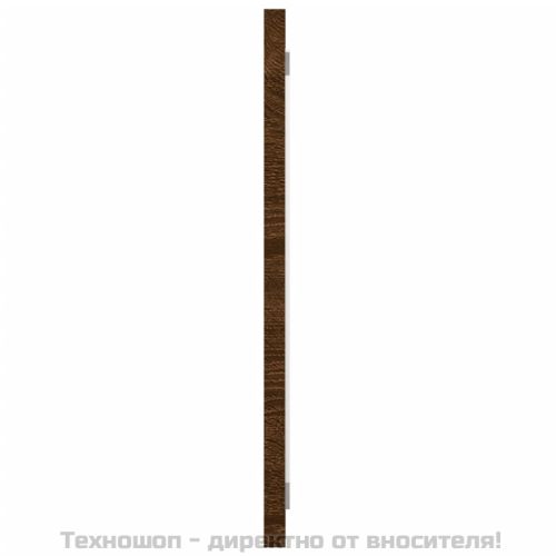 Комплект мебели за баня от 2 части, кафяв дъб, инженерно дърво