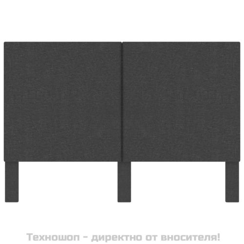 Табла за спалня тъмносива текстил 180x200 см