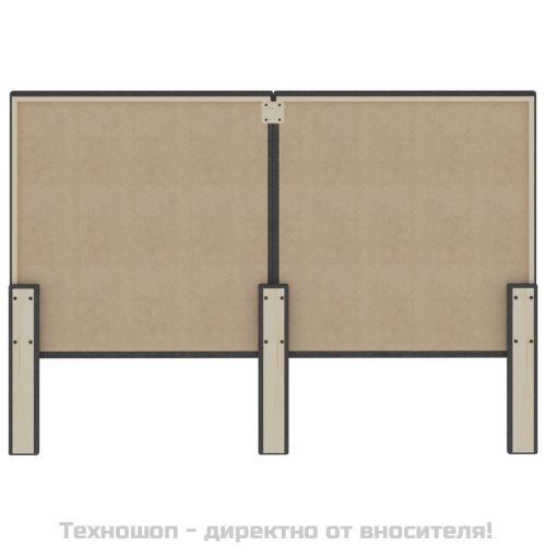 Табла за спалня тъмносива текстил 180x200 см
