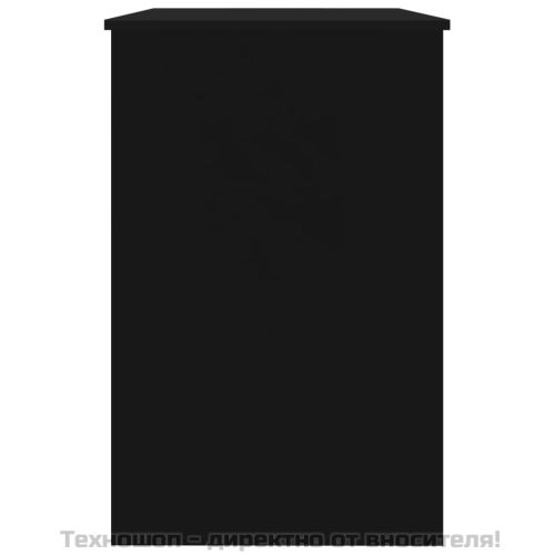 Бюро, черно, 100x50x76 см, инженерно дърво