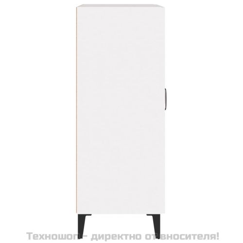 Сайдборд, бял, 69,5x34x90 см, инженерно дърво