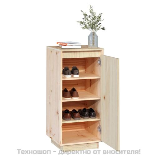 Шкаф за обувки, 35x35x80 см, бор масив