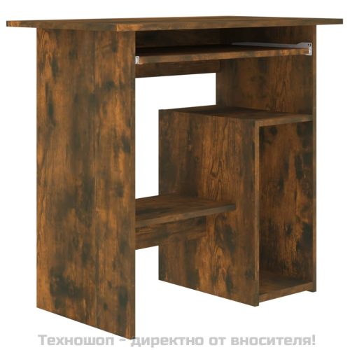 Бюро, опушен дъб, 80x45x74 см, инженерно дърво