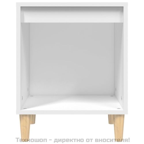 Нощни шкафчета, 2 бр, бели, 40x35x50 см