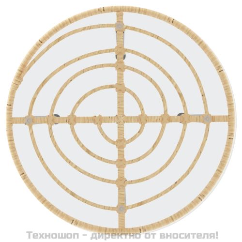 Градински трапезен комплект, 3 части, полиратан