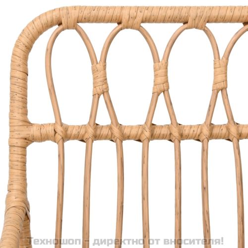 Градински трапезен комплект, 3 части, полиратан