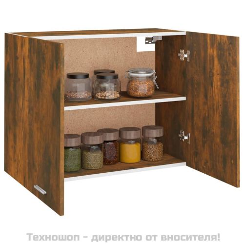 Висящ шкаф "Lyon" опушен дъб 80x31x60 см, инженерно дърво