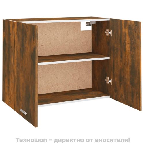 Висящ шкаф "Lyon" опушен дъб 80x31x60 см, инженерно дърво