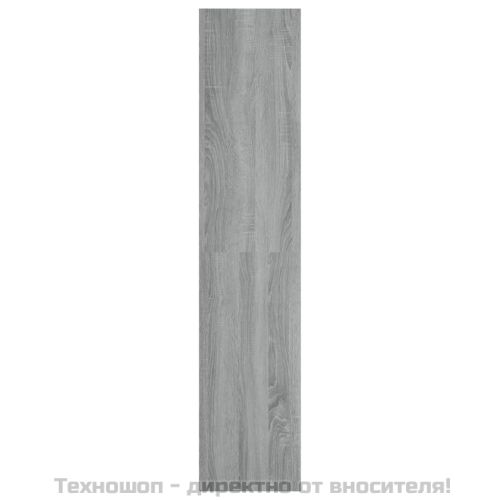 Шкаф за книги/ТВ шкаф сив сонома 36x30x143 см инженерно дърво