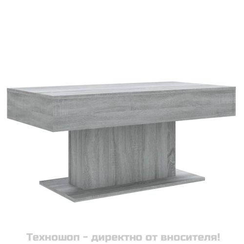 Маса за кафе, сив сонома, 96x50x45 см, инженерно дърво
