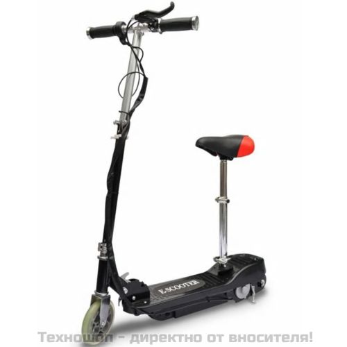 Електрическа тротинетка със седалка, 120 W, черна