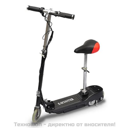 Електрическа тротинетка със седалка, 120 W, черна