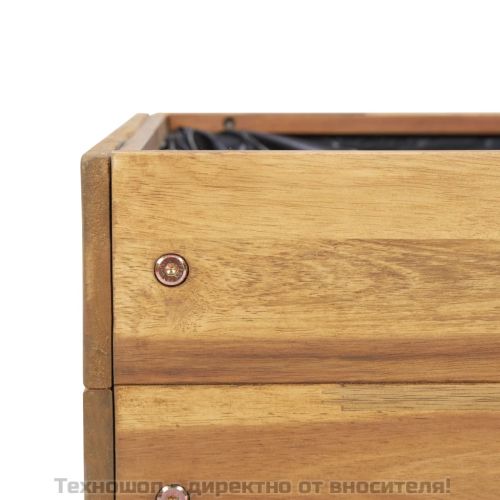 Градински плантер на стойка, 50x40x45 см, акация масив