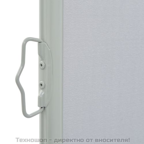 Прибираща се странична тента, 100х300 см, сива