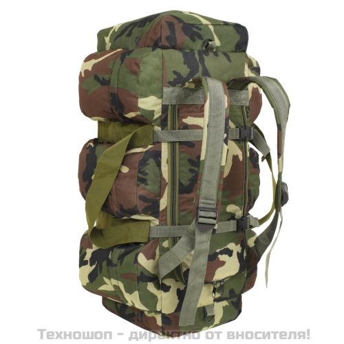 3-в-1 пътнически сак тип военен, 45 л, камуфлажен