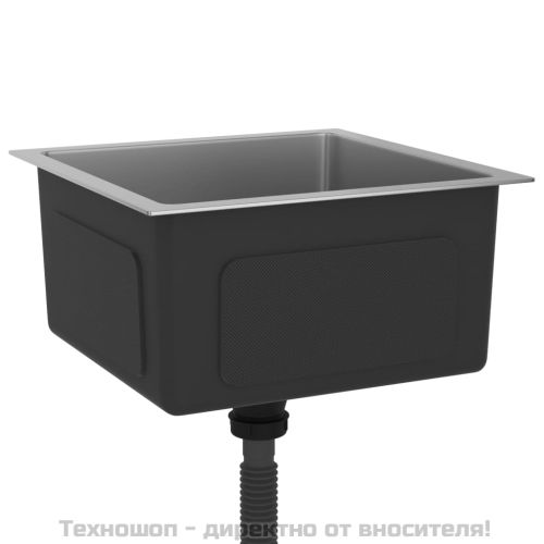 Ръчно изработена кухненска мивка, неръждаема стомана