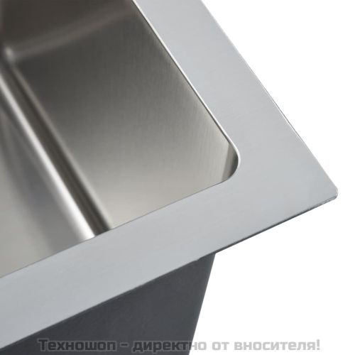 Ръчно изработена кухненска мивка, неръждаема стомана