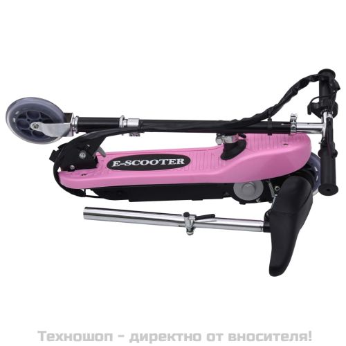 Електрическа тротинетка със седалка, 120 W, розова