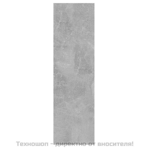 Стенен рафт, бетонно сив, 75x16x55 см, инженерно дърво