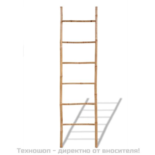 Бамбукова стълба за простиране на кърпи, с 6 стъпала