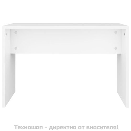 Табуретка за тоалетка бяла 70x35x45 см инженерно дърво