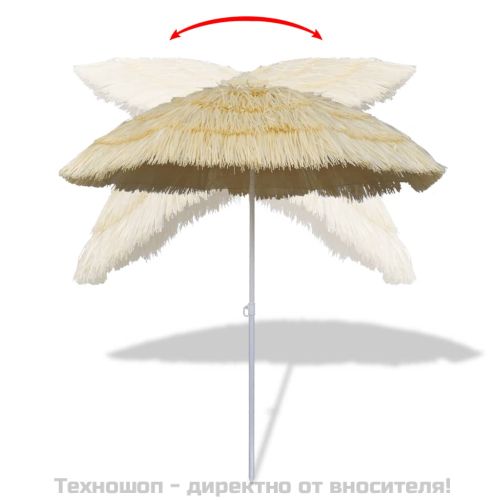 Плажен чадър с накланяне Хавай